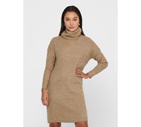 Only Damen Strickkleid ONLJANA – Langes Kleid, Cowlneck – XL, Indian Tan W. Melange