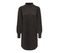 Strickkleid ONLY "ONLOLIVIA LS HIGH NECK DRESS CC KNT", Damen, Gr. XL, N-Gr, braun (mole detail:melange), Strick, Obermaterial: 84% Polyester, 7% Polyacryl, 5% Wolle, 4% Elasthan, meliert, regular fit