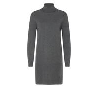 Strickkleid OXMO "Strickkleid OXAIDA ROLLNECK", Damen, Gr. XL, N-Gr, grau (dunkelgrau melange), Obermaterial: 70% Viskose CV. 30% Polyamid PA., Kleider Strickkleid (60002952-XL) dunkelgrau melange