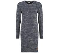 OXMO OXDanielle Damen Strickkleid Feinstrickkleid Langarm Kleid, Größe:M, Farbe:Navy (70230)