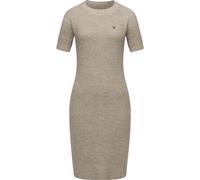 Strickkleid RAGWEAR "Kolya", Damen, Gr. XL (42), Normalgrößen, beige (bone), Strick, Material: 100% Baumwolle, tailliert ca. Mitte Oberschenkel, Rundhals, Ärmel ohne Ärmelschlitz Rippstrickbündchen, K
