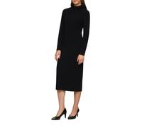 Strick-Kleid mit Stehkragen 34 schwarz