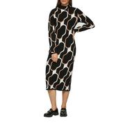 Strickkleid S.OLIVER BLACK LABEL Gr. 38, N-Gr, black ecru Damen Kleider (54375809-38) black ecru