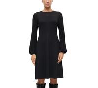 Strickkleid S.OLIVER BLACK LABEL, Damen, Gr. 46, N-Gr, schwarz, Kleider Strickkleid, mit Langarm, in knieumspielender Länge, atmungsaktiv, elastisch (59882904-46) schwarz