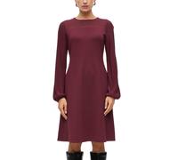 Strickkleid S.OLIVER BLACK LABEL, Damen, Gr. 48, N-Gr, rot (maroon rot), Strick, Obermaterial: 71% Viskose, 29% Polyester, unifarben, kniefrei, Rundhals, elastischer Bund, Kleider Strickkleid, knielan