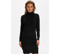 Strickkleid SAINT TROPEZ "MilaSZ U6801", Damen, Gr. XS, N-Gr, schwarz, Feinstrick, Obermaterial: 80% Viskose, 20% Polyamid, unifarben, tailliert kniefrei, Rippstrickbündchen, Kleider, mit Rollkragen (