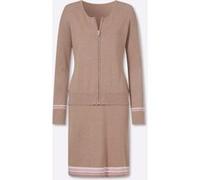 Strickkleid sesam-rosé-meliert 44