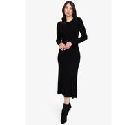 Strickkleid SPORTALM KITZBÜHEL, Damen, Gr. 42, N-Gr, schwarz, Jersey, Obermaterial: 72% Viskose, 28% Polyester, clean, unifarben, regular fit Midi, Rundhals, eingesetzt gerader Abschluss, Kleider Stri