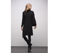 Street One Frauen Turtleneck Strickkleid in Schwarz, Gr: 38