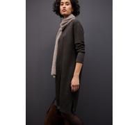 Strickkleid STREET ONE, Damen, Gr. 40, N-Gr, schwarzest braun meliert, Web, Obermaterial: 37% Baumwolle, 34% Polyacryl, 26% Polyester, 3% Elasthan, meliert, regular fit knielang, ohne Ausschnitt, Ripp