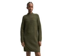 Strickkleid TOM TAILOR DENIM, Damen, Gr. XXL, N-Gr, grape leaf grün melange, Rippstrick, Obermaterial: 62% Polyacryl, 25% Polyester, 10% Baumwolle, 3% sonstige Fasern, meliert, regular fit knielang, g