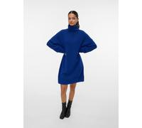 Strickkleid VERO MODA "VMAQUARIUS LS ROLLNECK SHORT DRESS BF", Damen, Gr. XS, N-Gr, surf the web detail:with melange, Strick, Obermaterial: 65% Polyester, 13% Nylon, 13% Polyacryl, 6% Wolle, 3% Elasth