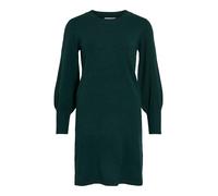 Strickkleid VILA "VIKERRY O-NECK KNIT DRESS - NOOS", Damen, Gr. S, N-Gr, rosa (ponderosa pine), Strick, Obermaterial: 53% Polyester, 30% Viskose, 17% Polyamid, unifarben, regular fit knielang, Rundhal