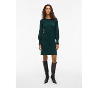 Strickkleid VILA "VIKERRY O-NECK KNIT DRESS - NOOS", Damen, Gr. XXL, N-Gr, rosa (ponderosa pine), Strick, Obermaterial: 53% Polyester, 30% Viskose, 17% Polyamid, unifarben, regular fit knielang, Rundh