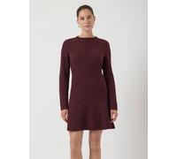 Strickkleid Y.A.S "YASDOLLY LS KNIT DRESS S. NOOS", Damen, Gr. S, N-Gr, rot (port royale), Strick, Obermaterial: 53% Polyester, 21% Polyacryl, 10% Wolle, 10% Nylon, 6% Elasthan, unifarben, regular fit