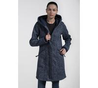 Strickmantel POLARINO, Damen, Gr. 42, blau (marine), Obermaterial: 100% Polyester, Windstopperbündchen, Mäntel Strickmantel, atmungsaktiv und wärmeisolierend. Strickoptik außen, Fleece innen. (2134912