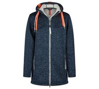 Strickmantel SALZHAUT "Strickfleecemantel TÄRGERN", Damen, Gr. XXL, blau (navy), Obermaterial: 100% Polyester PES., Mäntel Strickmantel (46218614-XXL) navy