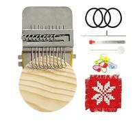 Strickmaschinen-Set - tragbares Patch-Maker-Set, Mini-Strickwebstuhl-Set, Patch-Stopfzubehör | Ideal für Anfänger, zum Häkeln, Sticken, Garnen, Reparieren von Kleidung, zum Ausbessern von Socken,