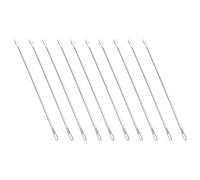 strickmaschinen zubehör,Umhängenadel,Doppeläugige Nadeln Nadelstrickmaschinenende-Transferwerkzeug Finishing Für Garn Brother-Teile Bodkin Eye Mid Gauge Passap 20 Stück Doppelöhrnadel Metall 9 Cm Lang