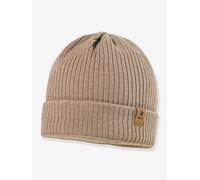 Strickmütze Baby mit Fleecefutter maximo, Bio-Baumwolle cappuccino Gr. 45 cm