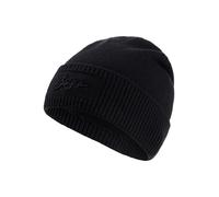 Strickmütze BOSS "Landrenia Hat", Damen, schwarz (schwarz 001), Strick, Materialmix, unifarben, Mützen Strickmütze, mit Woll- und Kaschmir-Anteil, unisex (83899932-0) schwarz 001