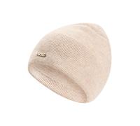 Strickmütze BOSS "Laris Hat", Damen, beige (open weiß 116), Strick, Wollmischung, unifarben, Mützen Strickmütze, aus edlem Schurlwoll-Kaschmir-Mix, unisex (16956037-0) open weiß 116