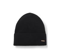 Strickmütze BOSS "Laris Hat", Damen, schwarz (schwarz 001), Strick, Wollmischung, unifarben, Mützen Strickmütze, aus edlem Schurlwoll-Kaschmir-Mix, unisex (57241100-0) schwarz 001