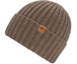 Strickmütze CHILLOUTS "Darian Hat", Herren, braun, Feinstrick, Baumwollmischung, unifarben, Mützen Strickmütze, mit extra hohem Umschlag (88793253-0) braun