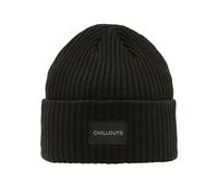 Strickmütze CHILLOUTS "Kara Hat", Damen, schwarz, Rippstrick, Kunstfaser, unifarben, Mützen Strickmütze, dicker Rippenstrick (11305428-0) schwarz