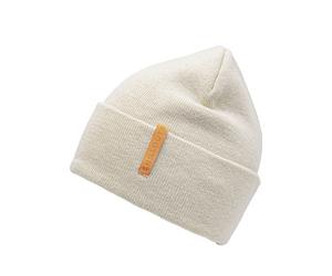 Strickmütze CHILLOUTS "Monty Hat", Damen, beige (creme), Feinstrick, Kunstfaser, unifarben, Mützen Strickmütze, aus Leinen-Baumwollmix mit verstellbarer Passform & natürlichem Look (23938551-0) creme