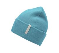 Strickmütze CHILLOUTS "Monty Hat", Damen, blau (aqua), Feinstrick, Kunstfaser, unifarben, Mützen Strickmütze, aus Leinen-Baumwollmix mit verstellbarer Passform & natürlichem Look (56683252-0) aqua