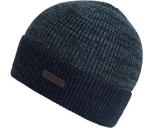 Strickmütze CHILLOUTS "Moritz Hat", Damen, blau (navy), Rippstrick, Materialmix, Mützen Strickmütze, Feiner Rippenstrick in melierter Optik (73575602-0) navy