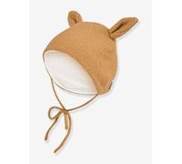 Strickmütze Hasenohren aus Bio-Baumwolle Kinder Sterntaler beige golden Gr. 41 cm