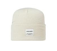 Strickmütze JACK & JONES "JACLONG KNIT BEANIE NOOS", Herren, moonbeam, Strick, Kunstfaser, unifarben, Mützen Strickmütze (62079720-0) moonbeam