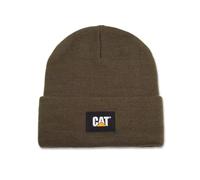 Strickmütze Label Cuff Oliv