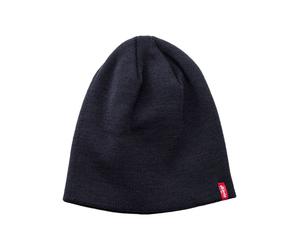 Strickmütze LEVI'S "UNISEX", Damen, Gr. L/XL, blau (navy blau), Kunstfaser, Basic, Mützen Strickmütze, OTIS BEANIE (70466821-L) navy blau