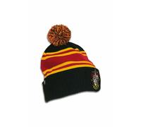 Strickmütze LOGOSHIRT "Harry Potter - Gryffindor", Damen, schwarz (schwarz, rot), 100% Acryl, bestickt, Mützen Strickmütze, mit lizenzierter Stickerei (64287314-0) schwarz, rot
