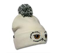 Strickmütze LOGOSHIRT "Harry Potter - Hedwig", Damen, weiß (altweiß), 100% Polyacryl, bestickt, Mützen Strickmütze, mit lizenzierter Stickerei (23469057-0) altweiß