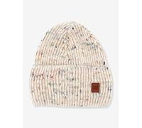 Strickmütze Mädchen maximo mit Sprenkelmuster beige Gr. 55/57 cm