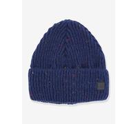 Strickmütze Mädchen maximo mit Sprenkelmuster blau Gr. 55/57 cm