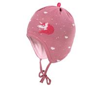 Strickmütze MAXIMO, Jungen, Gr. 49, foxglove, dunkelpink, Strick, Baumwolle, mehrfarbig, Mützen Strickmütze, Baumwolle, gefüttert, zum Binden (93290503-49)