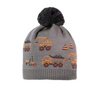 Strickmütze MAXIMO, Jungen, Gr. 53, grün (khaki grau), Strick, Baumwolle, gemustert, mehrfarbig, Mützen Strickmütze, Baumwolle, gefüttert, kontrastfarbener Bommel, Motiv (58441333-53)