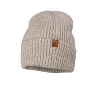 Strickmütze MAXIMO, Jungen, Gr. 55/57, beige (buchemeliert), Strick, Materialmix, unifarben, Mützen Strickmütze, doppelt gestrickt, ungefüttert, breiter Umschlag (38527423-55) buchemeliert