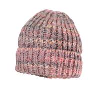 Strickmütze MAXIMO, Jungen, Gr. 55/57, bunt (graubunt), Strick, Materialmix, mehrfarbig, Mützen Strickmütze, Wollanteil, gefüttert, grobstrick, breiter Umschlag (94716561-55) graubunt