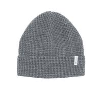 Strickmütze MAXIMO, Jungen, Gr. 55, grau (dunkelgraumeliert), Strick, Materialmix, unifarben, Mützen Strickmütze, Wollanteil, gefüttert, breiter Umschlag (37411049-55) dunkelgraumeliert