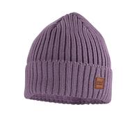 Strickmütze MAXIMO, Jungen, Gr. 55, lila (rauchlila), Strick, Wolle, unifarben, Mützen Strickmütze, Wolle, gefüttert, breiter Umschlag (53131751-55) rauchlila