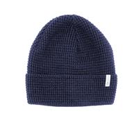 Strickmütze MAXIMO, Jungen, Gr. 57, blau (marine), Strick, Materialmix, unifarben, Mützen Strickmütze, Wollanteil, gefüttert, breiter Umschlag (45487305-57) marine