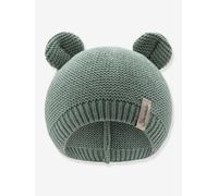 Strickmütze mit Ohren aus Bio-Baumwolle Kinder Sterntaler sandfarben Gr. 43 cm