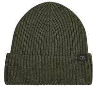 Strickmütze mit Umschlag und Label Patch