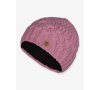 Strickmütze mit Zopfmuster & Fleece-Futter Mädchen TROLLKIDS altrosa Gr. 52/56 cm